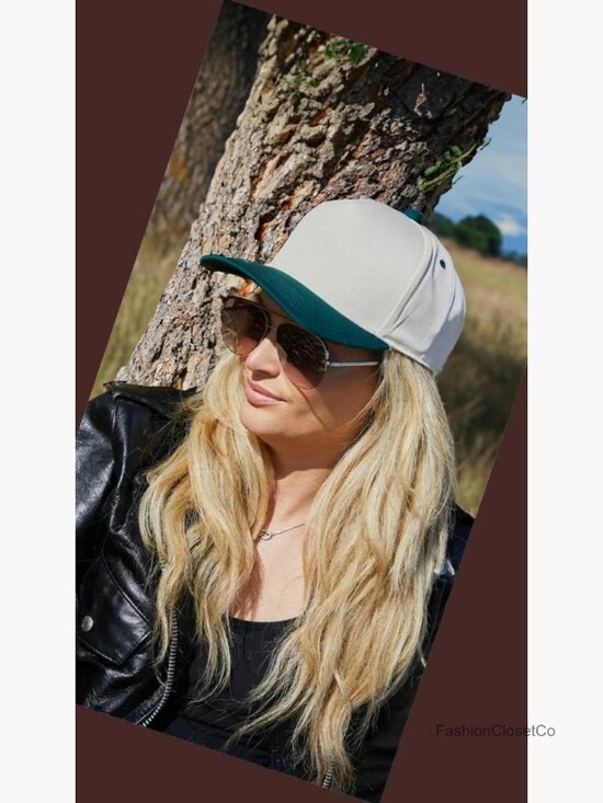 Vintage Canvas Snapback Hat Adjustable 2 Tone Cap for Men Women